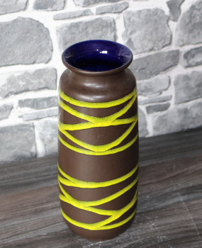 Scheurich Vase / 206-27 / 1970er Jahre / WGP West German Pottery / Keramik Lava Glasur Design